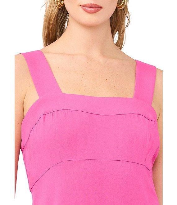 Vince Camuto Square Neck Sleeveless Shift Maxi Dress Product Image