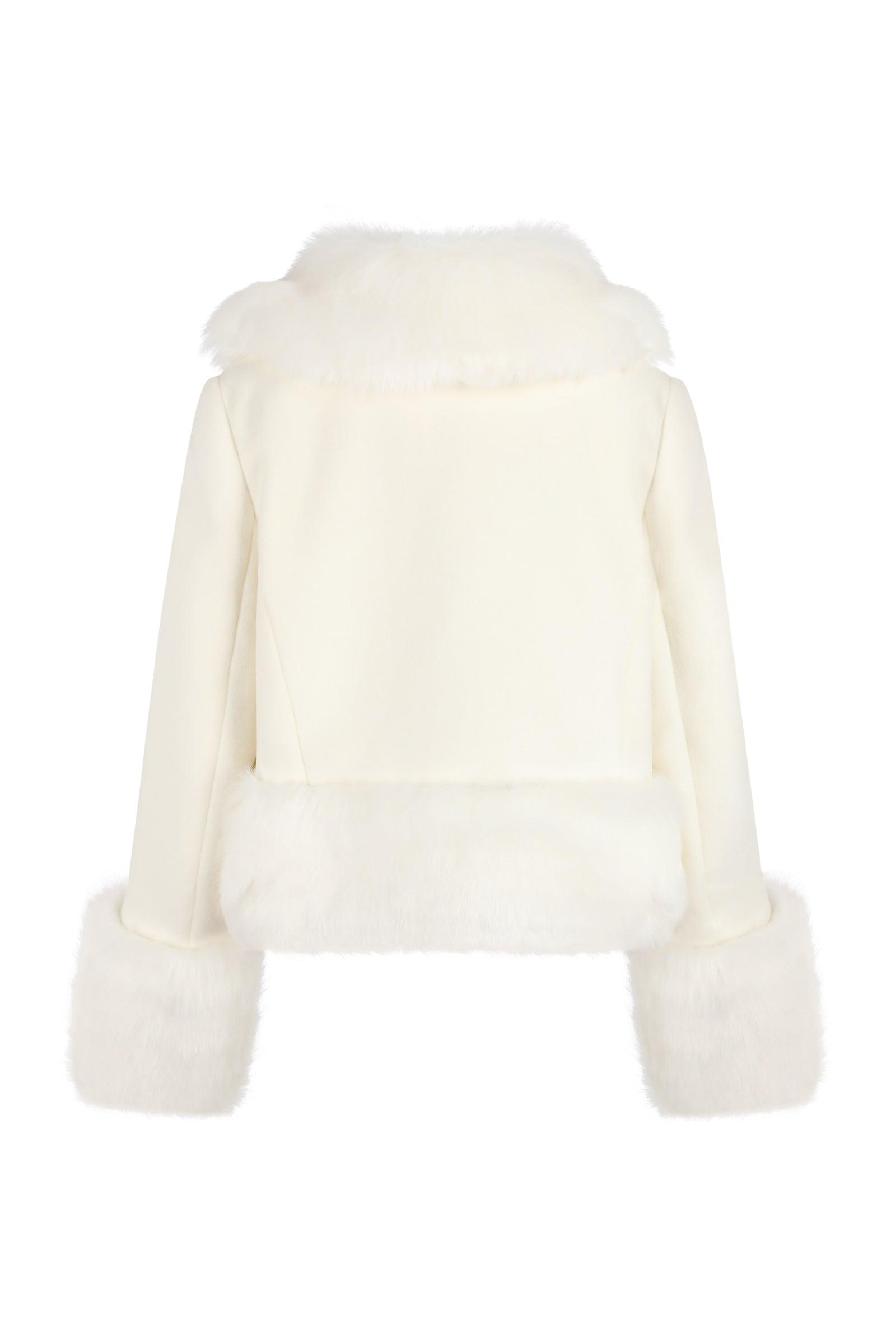 The Ivory Cropped Groupie Jacket Product Image
