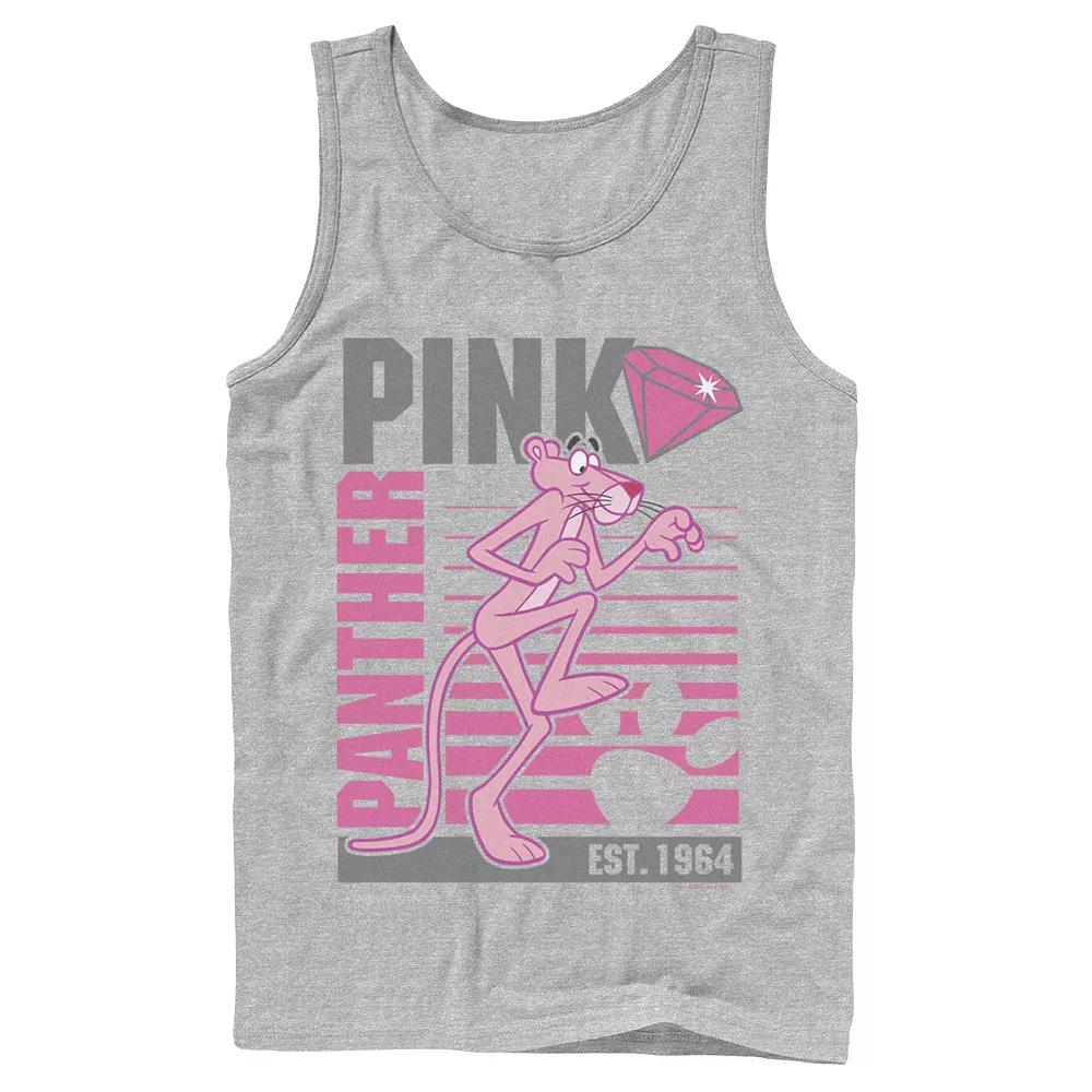 Men's Pink Panther Lined Portrait Tank Top, Size: Large, Ath Product Image
