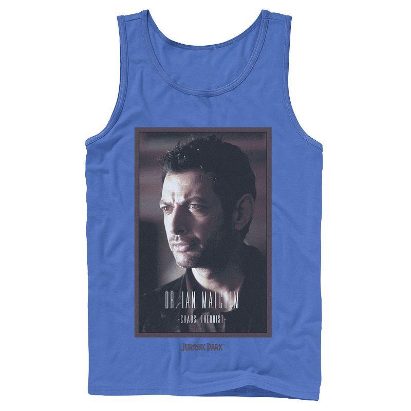 Men's Jurassic Park Dr. Ian Malcolm Chaos Theorist Graphic Tank Top,  Product Image