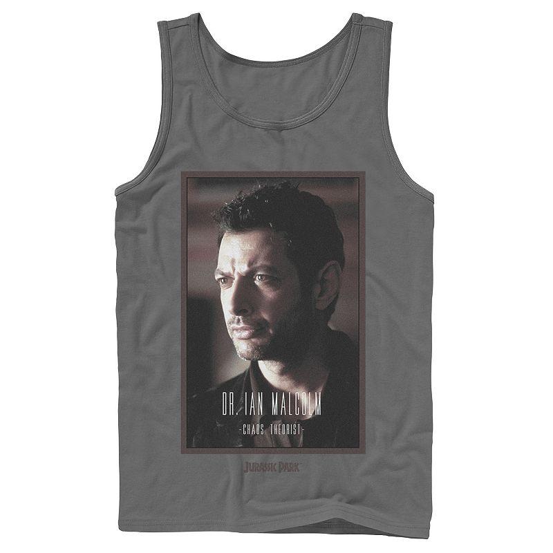 Men's Jurassic Park Dr. Ian Malcolm Chaos Theorist Graphic Tank Top,  Product Image