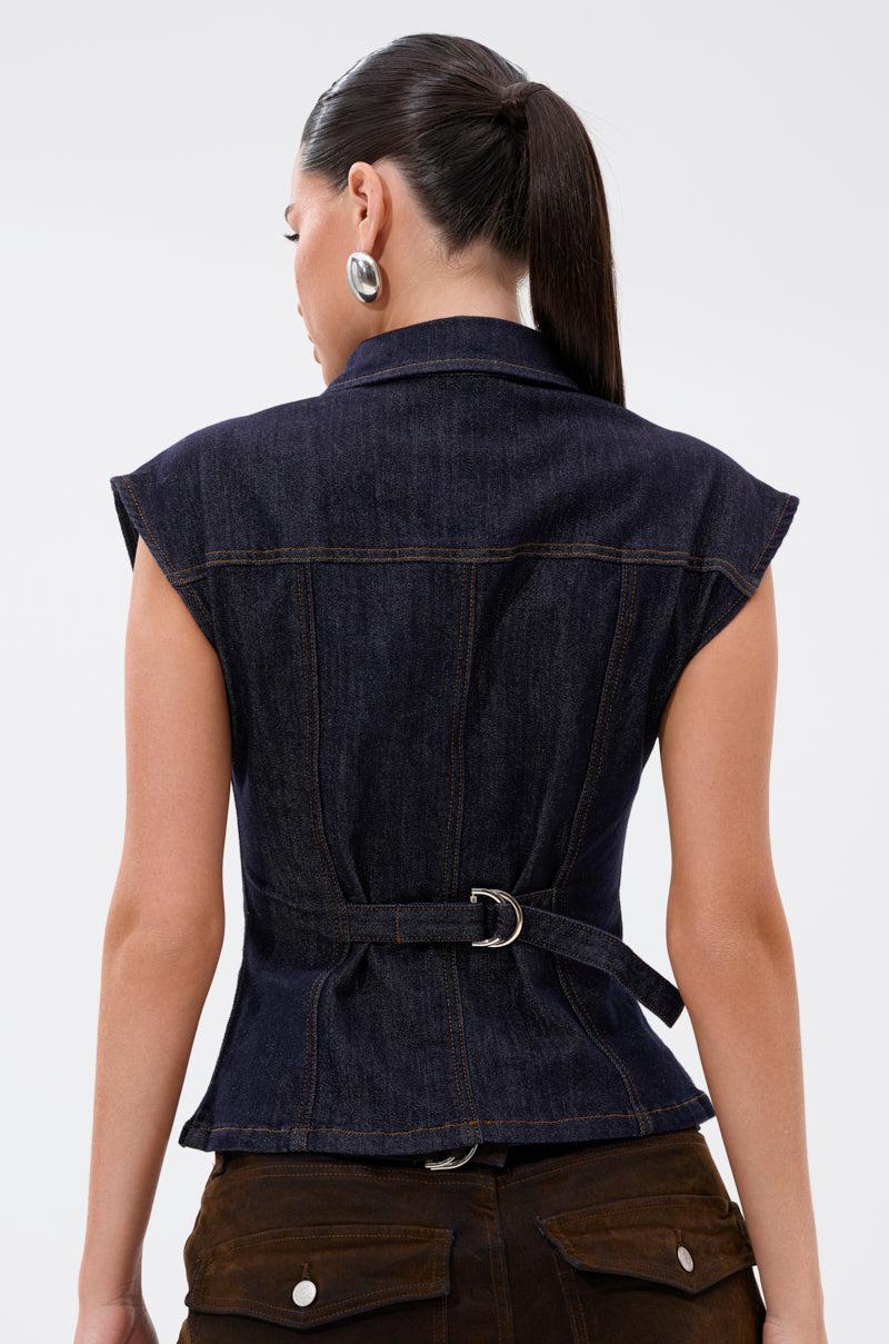 LILY DENIM BUTTON DOWN Product Image