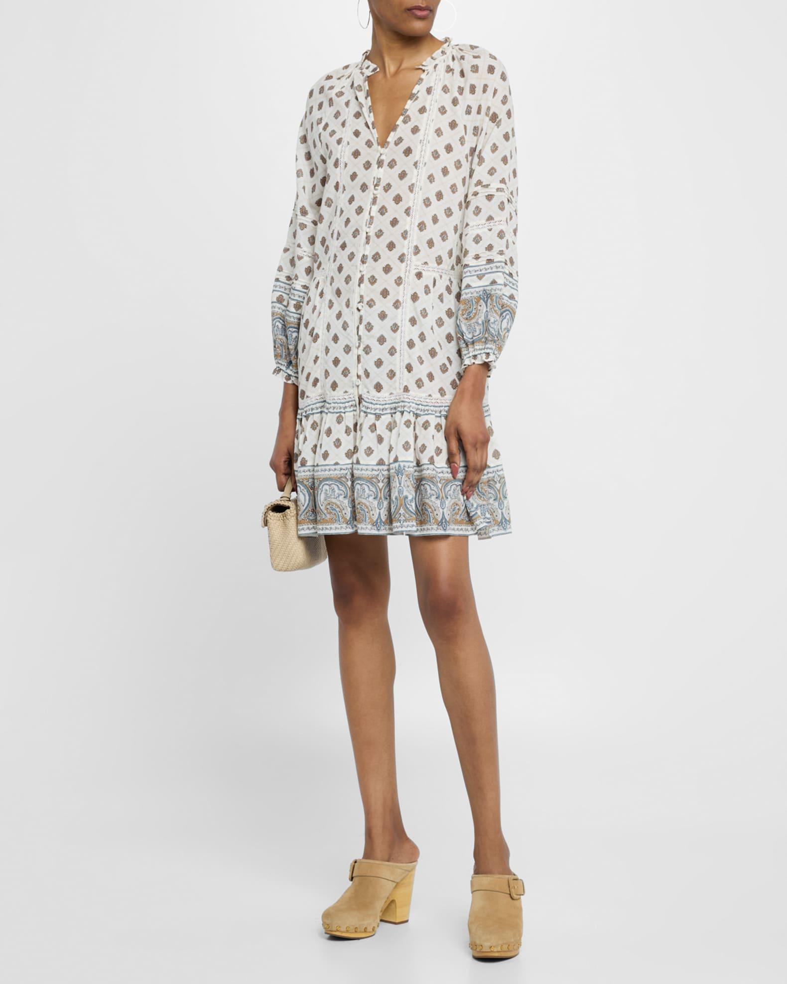 Belissa Long-Sleeve Mini Dress Product Image