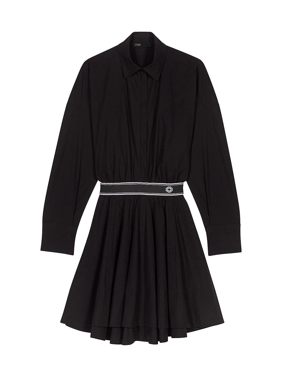 Womens Short Elasticated Shirt Dress Product Image