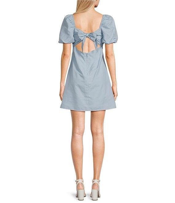 GB Empire Waist Puff Sleeve Babydoll Dress Product Image