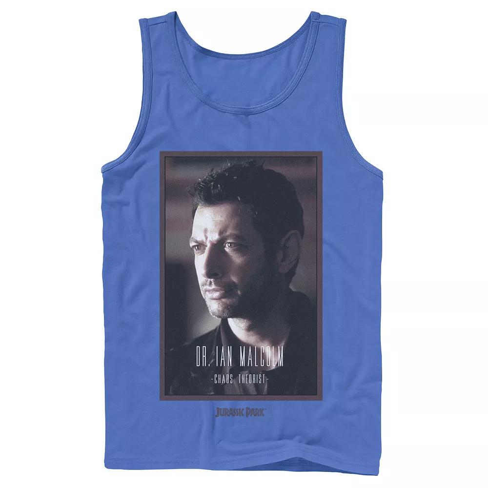 Men's Jurassic Park Dr. Ian Malcolm Chaos Theorist Graphic Tank Top,  Product Image