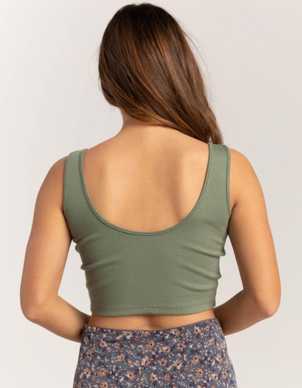 ROXY Rise And Shine Womens Crop Tank Top - AGAVEE Product Image