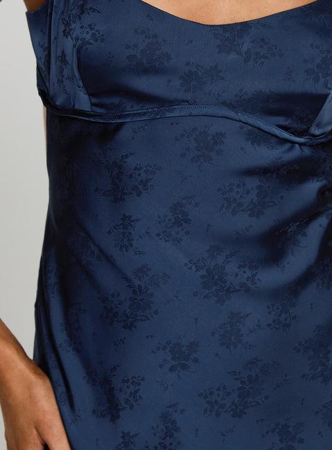 Clemence Mini Dress Navy Product Image