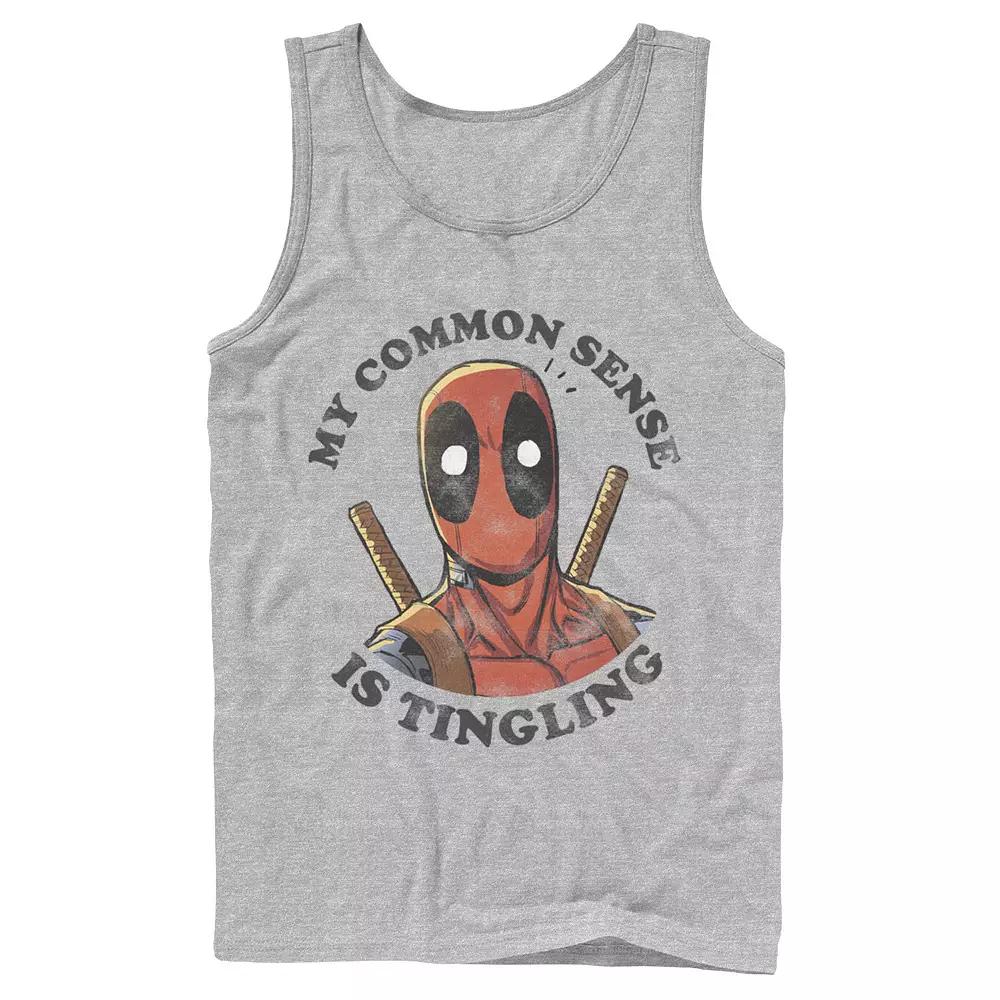 Men's Marvel Deadpool Common Sense is Tingling Tank Top,  Product Image