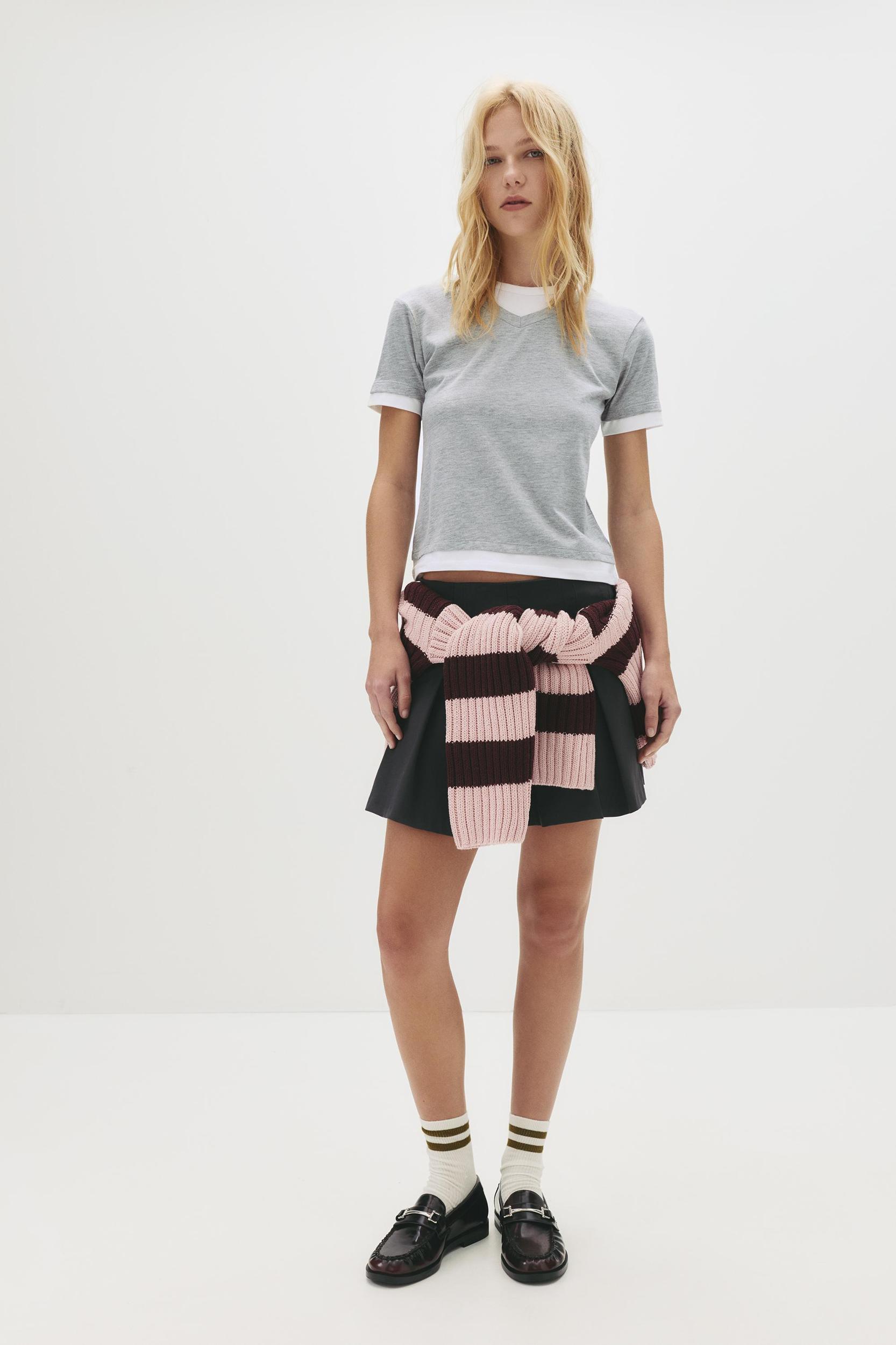 Double-layer short sleeve T-shirt Product Image