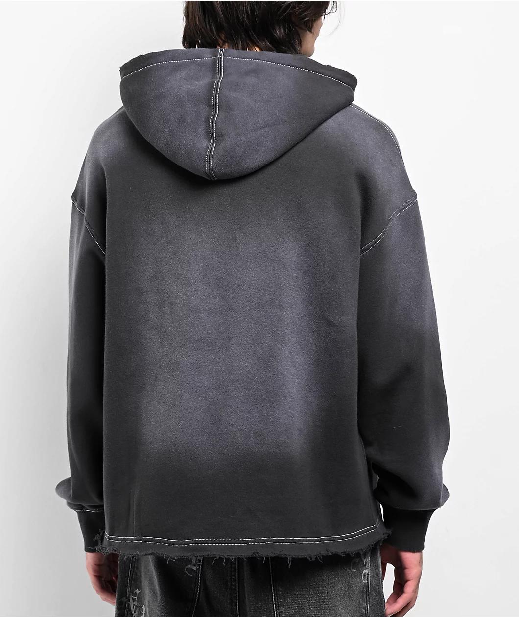 Ninth Hall Fein Black Wash Hoodie Product Image