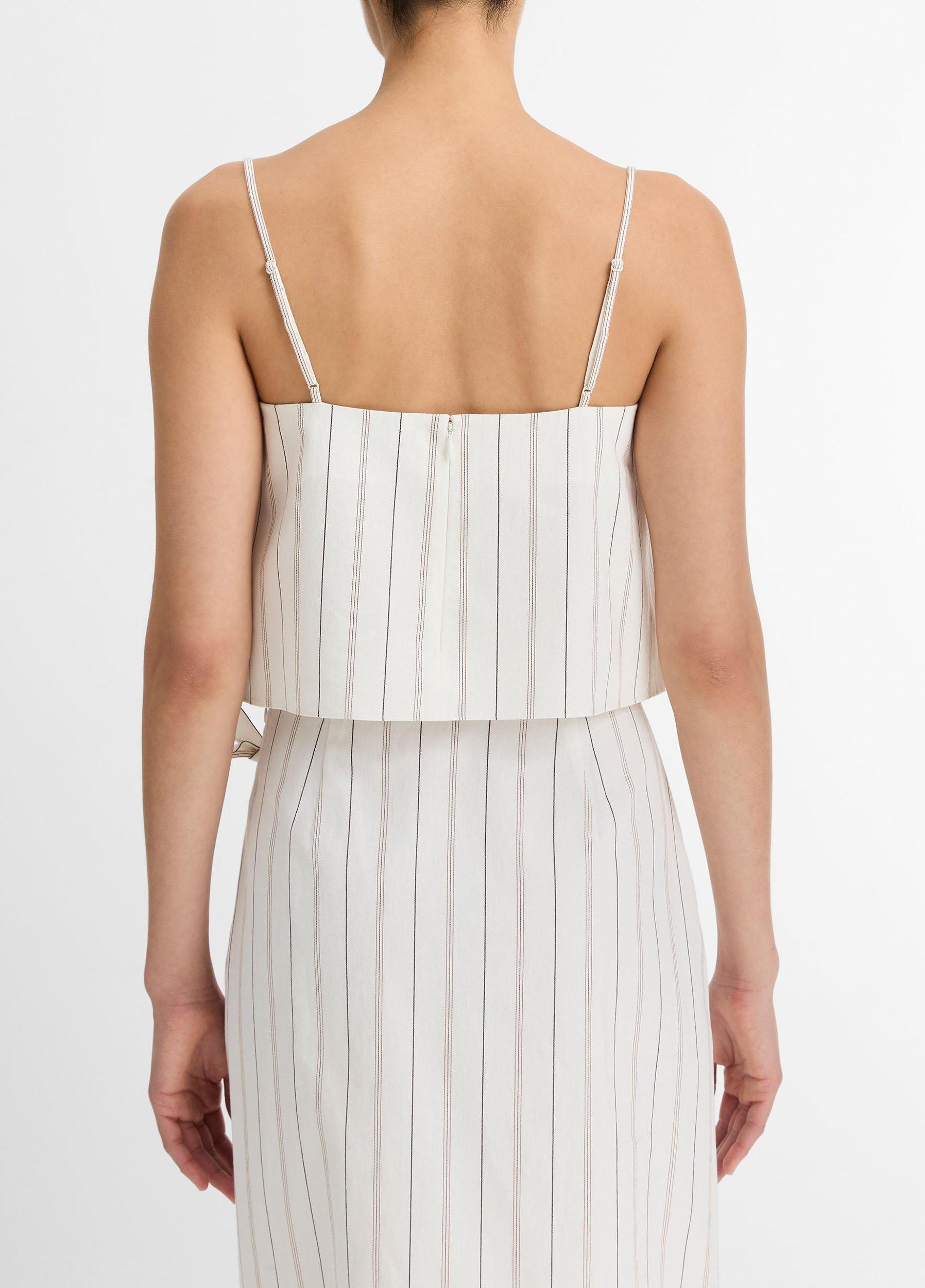 Seedling Stripe Cotton Draped Tank Product Image