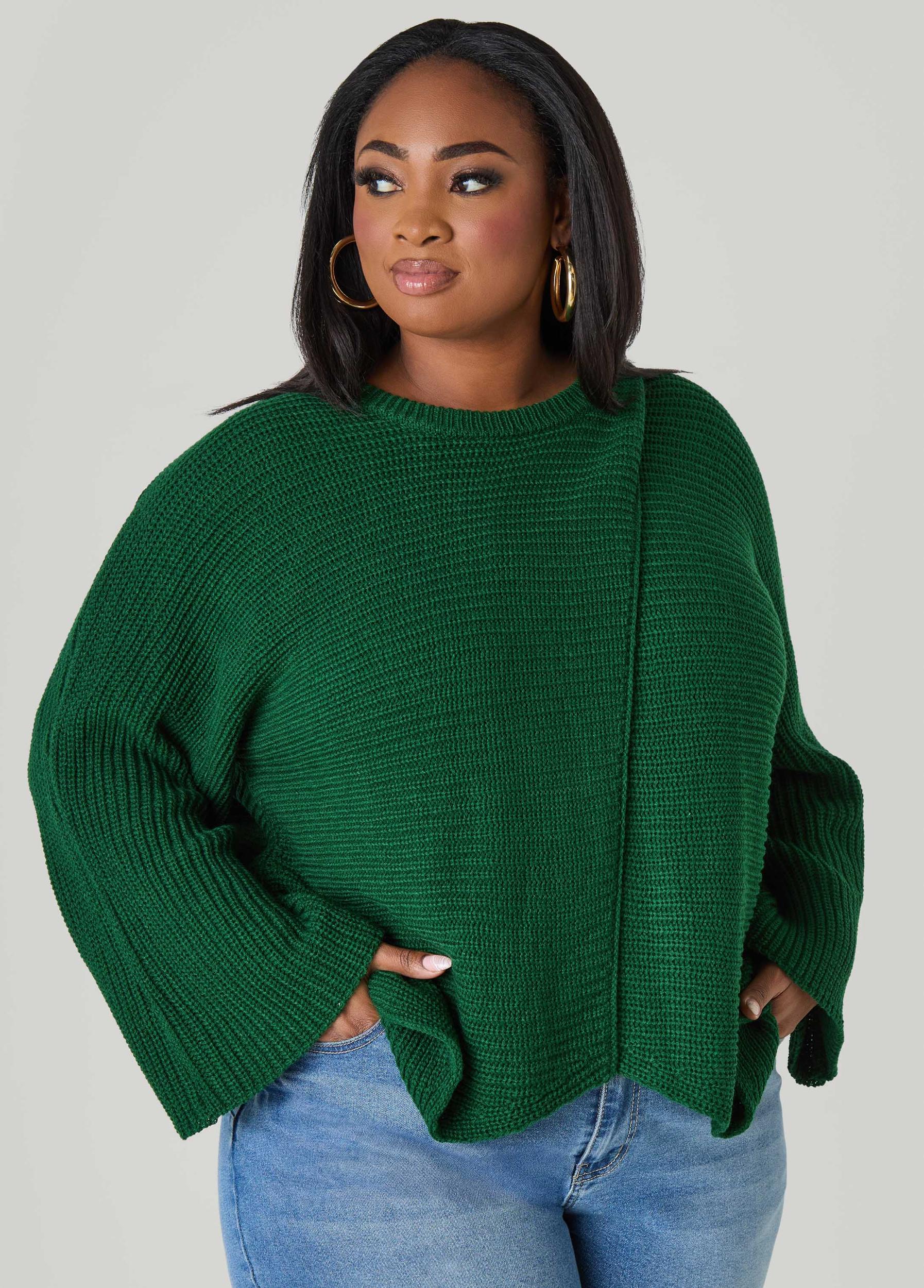 Crisscross Ribbed Sweater Product Image