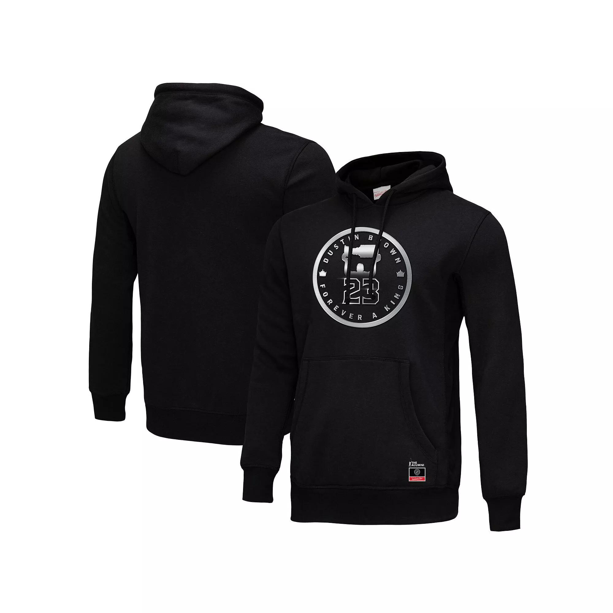 Men's Mitchell & Ness Dustin Brown Black Los Angeles Kings Forever A King Pullover Hoodie,  Product Image