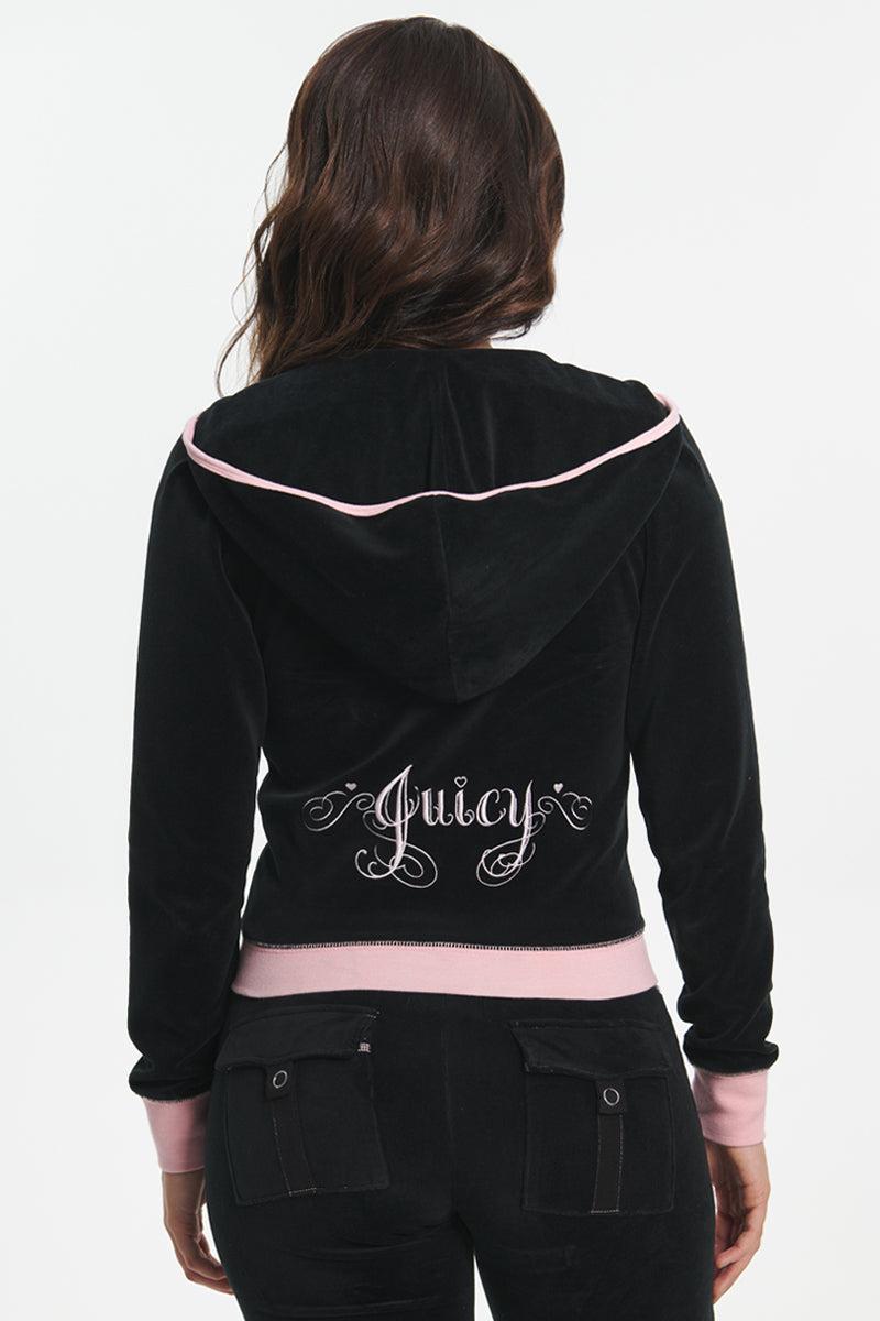Sweetheart Cotton Velour Hoodie Product Image
