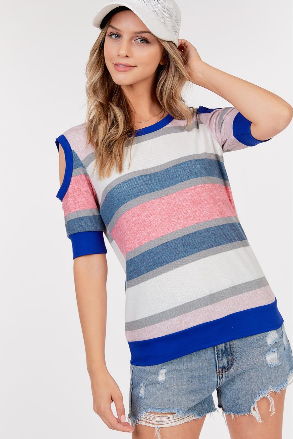 Cold shoulder half sleeve Product Image