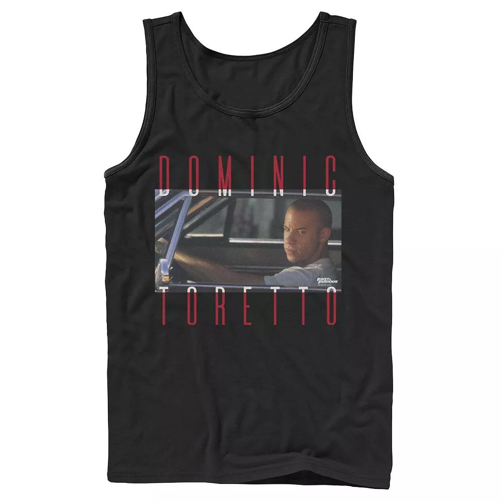 Men's Fast & Furious Dominic Toretto Photo Word Stack Tank Top, Boy's,  Product Image