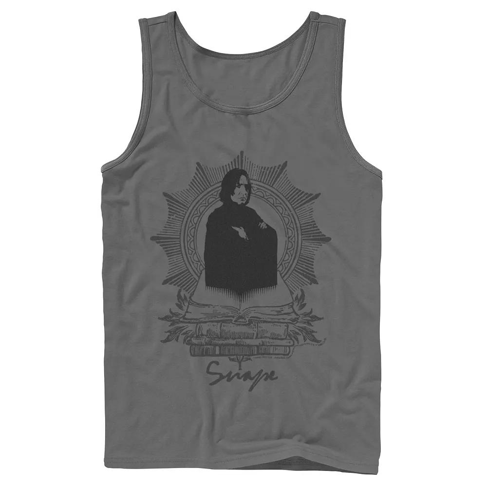Men's Harry Potter Snape Books Portrait Graphic Tank Top,  Product Image
