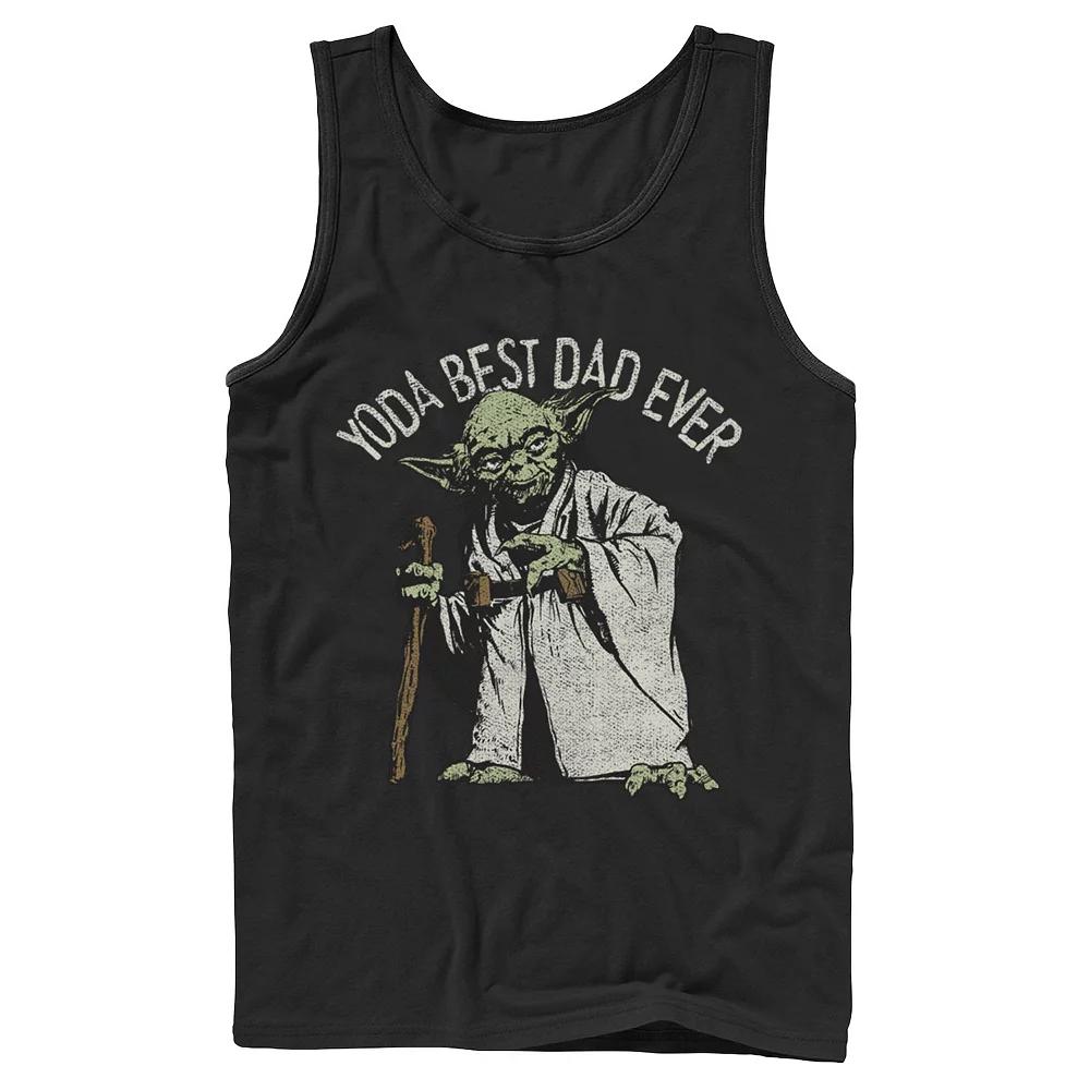 Men's Star Wars "Yoda Best Dad Ever" Tank Top,  Product Image