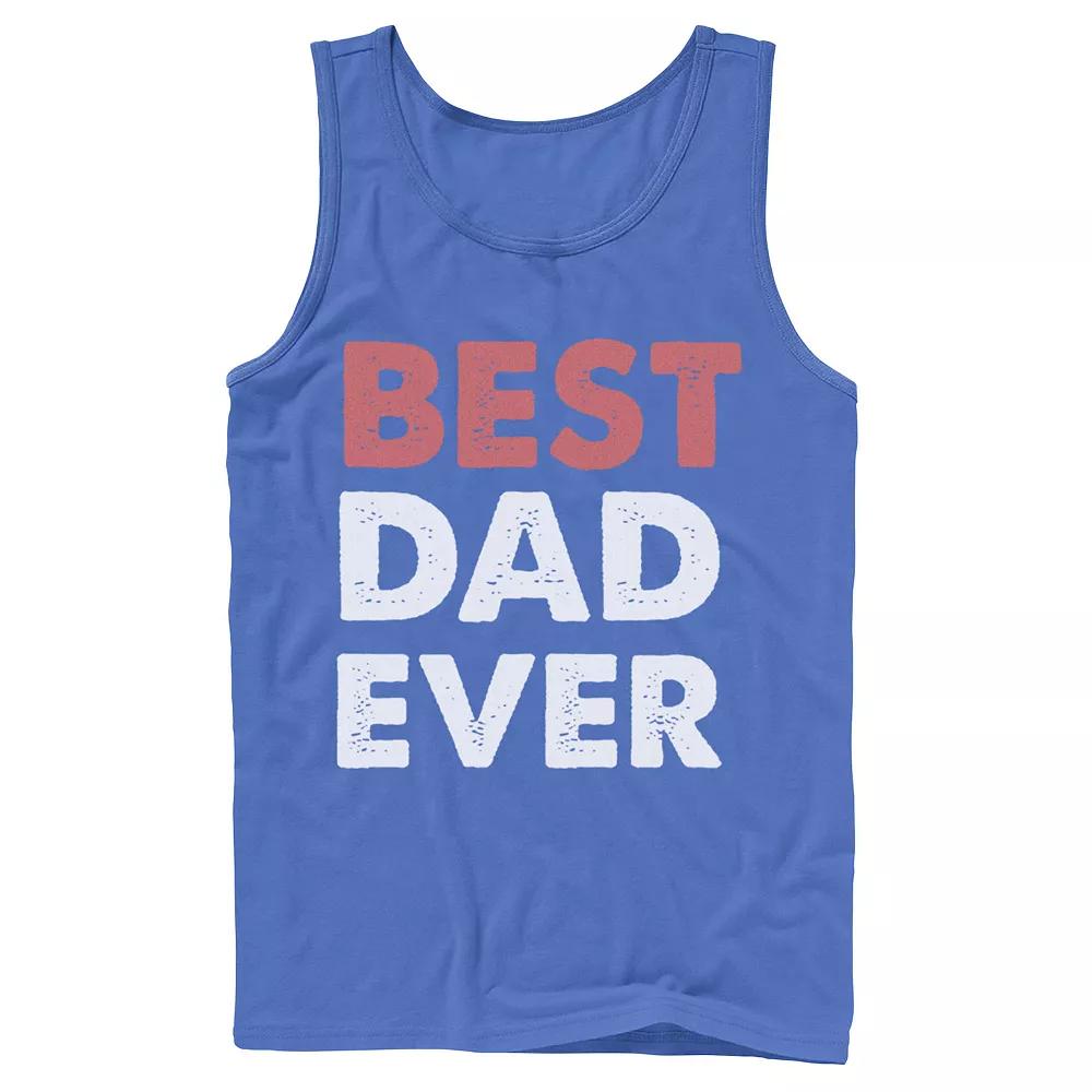 Men's Father's Day Best Dad Ever Status Tank Top,  Product Image