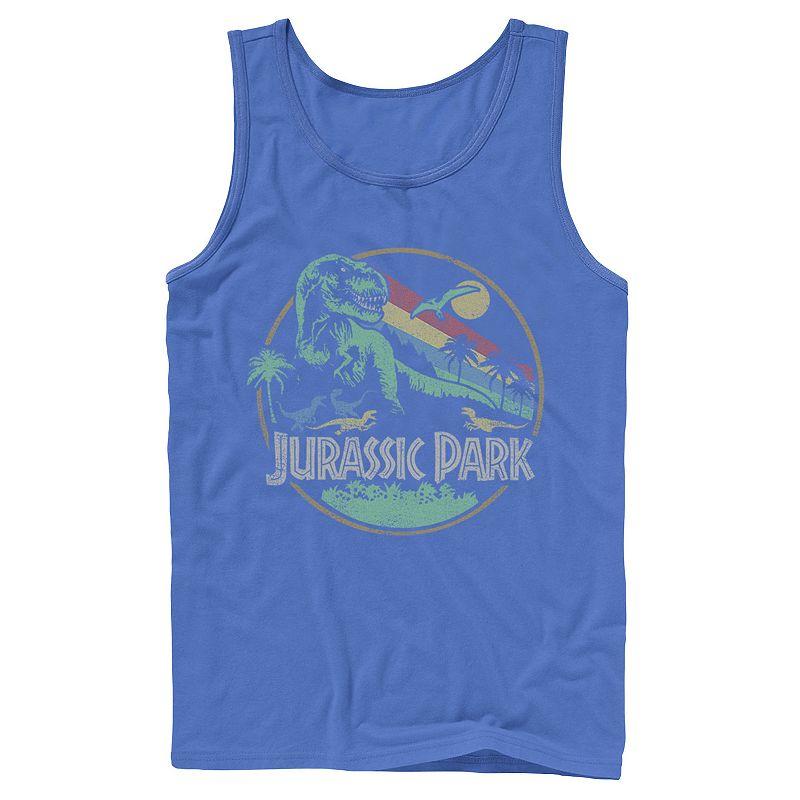Men's Jurassic Park Kanji T Rex Outline Tank Top,  Product Image