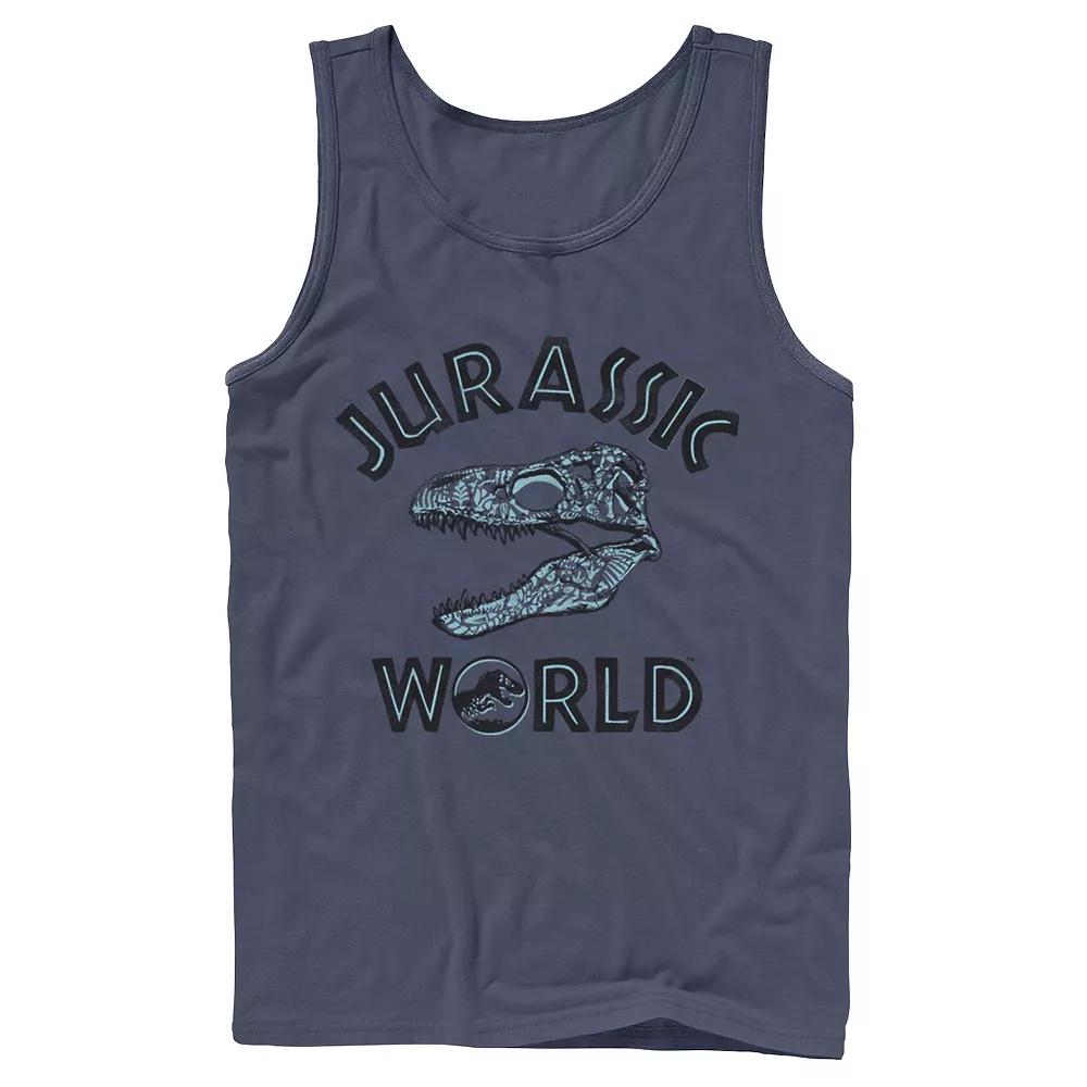 Men's Jurassic Park Kanji T Rex Outline Tank Top,  Product Image