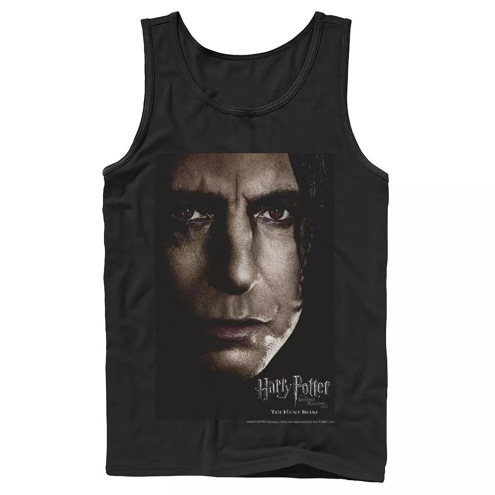Men's Harry Potter Deathly Hallows Snape Character Poster Graphic Tank Top,  Product Image