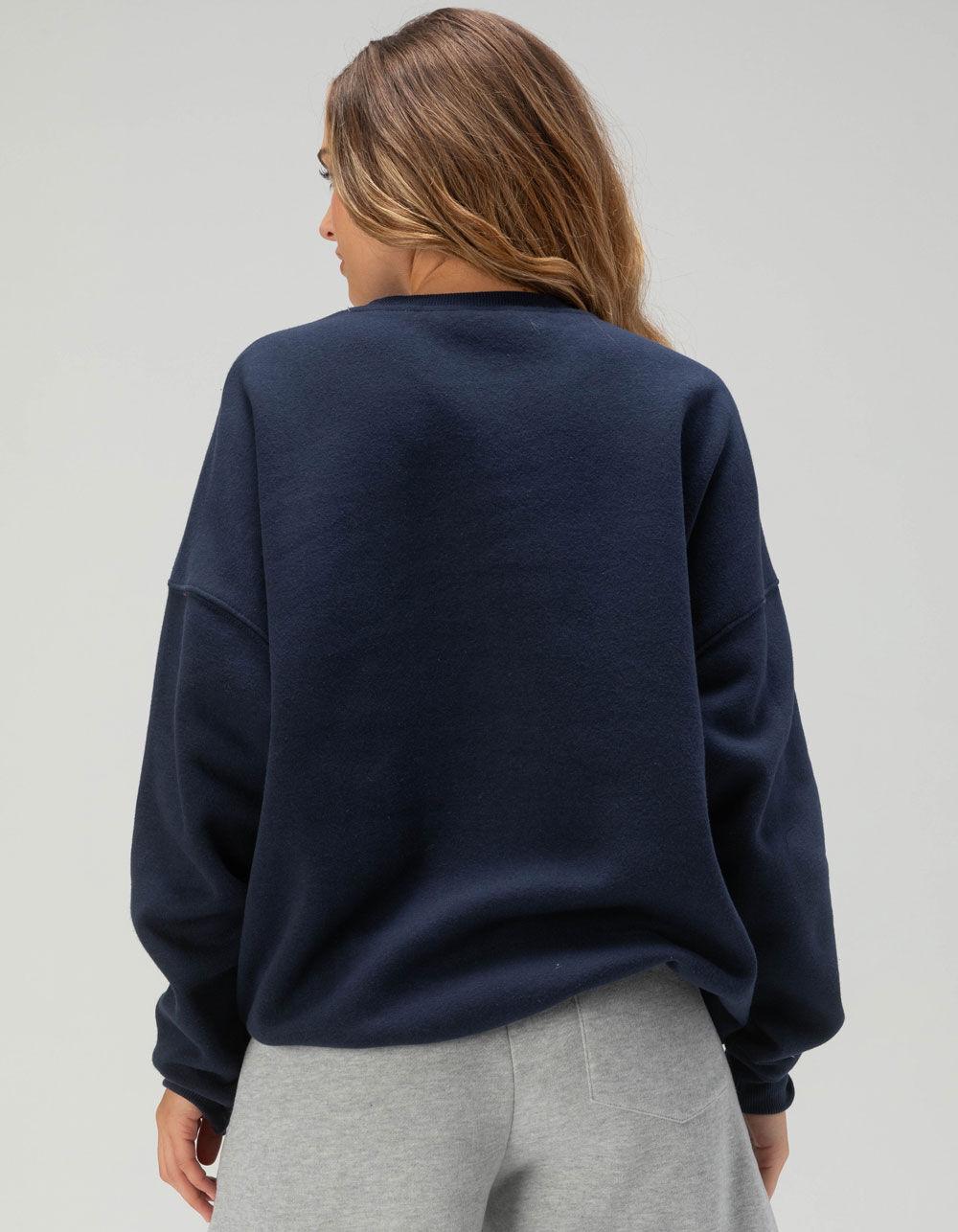 DALLAS COWBOYS Womens Crewneck Sweatshirt - NAVY Product Image