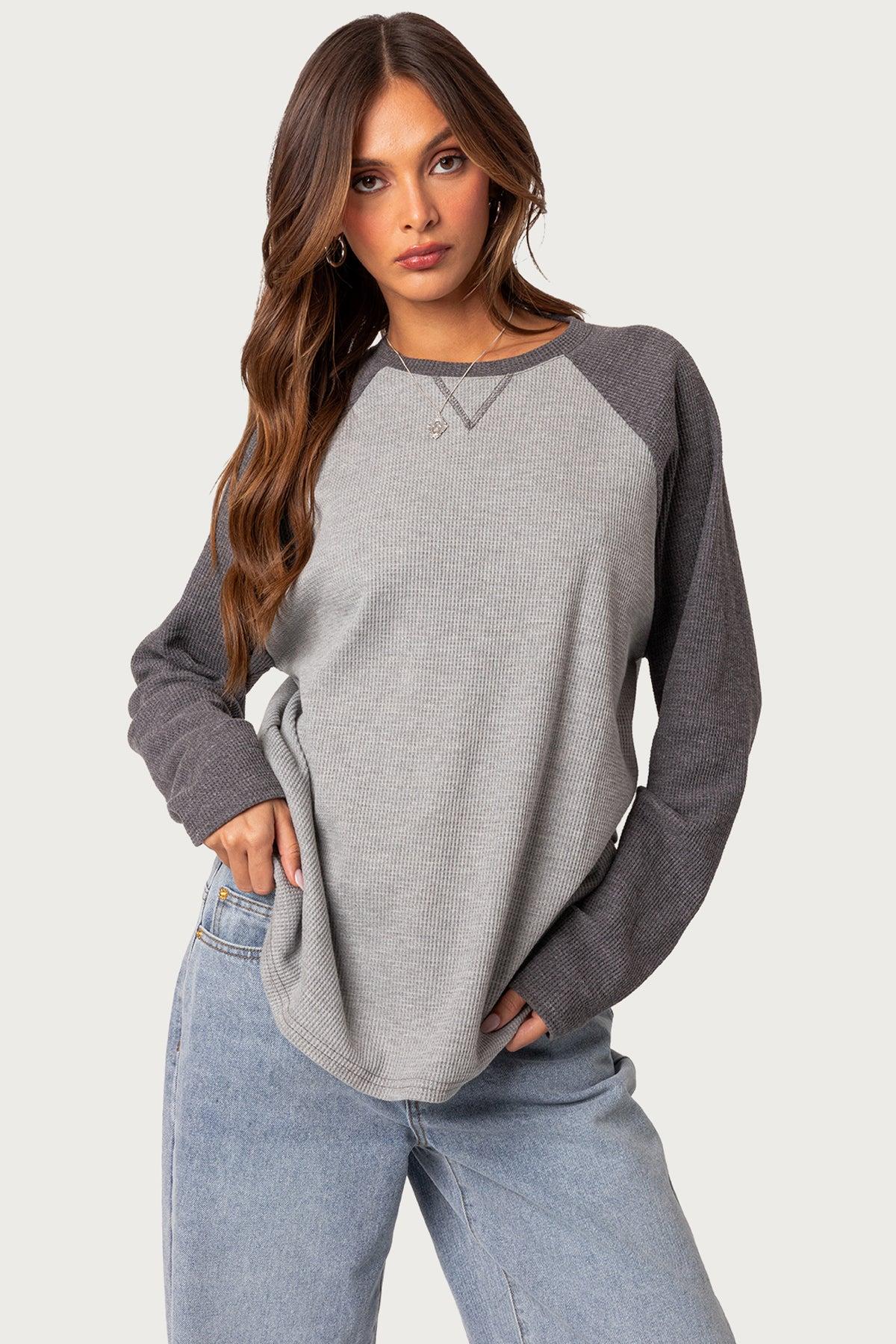 Me Time Oversized Waffle Top Product Image