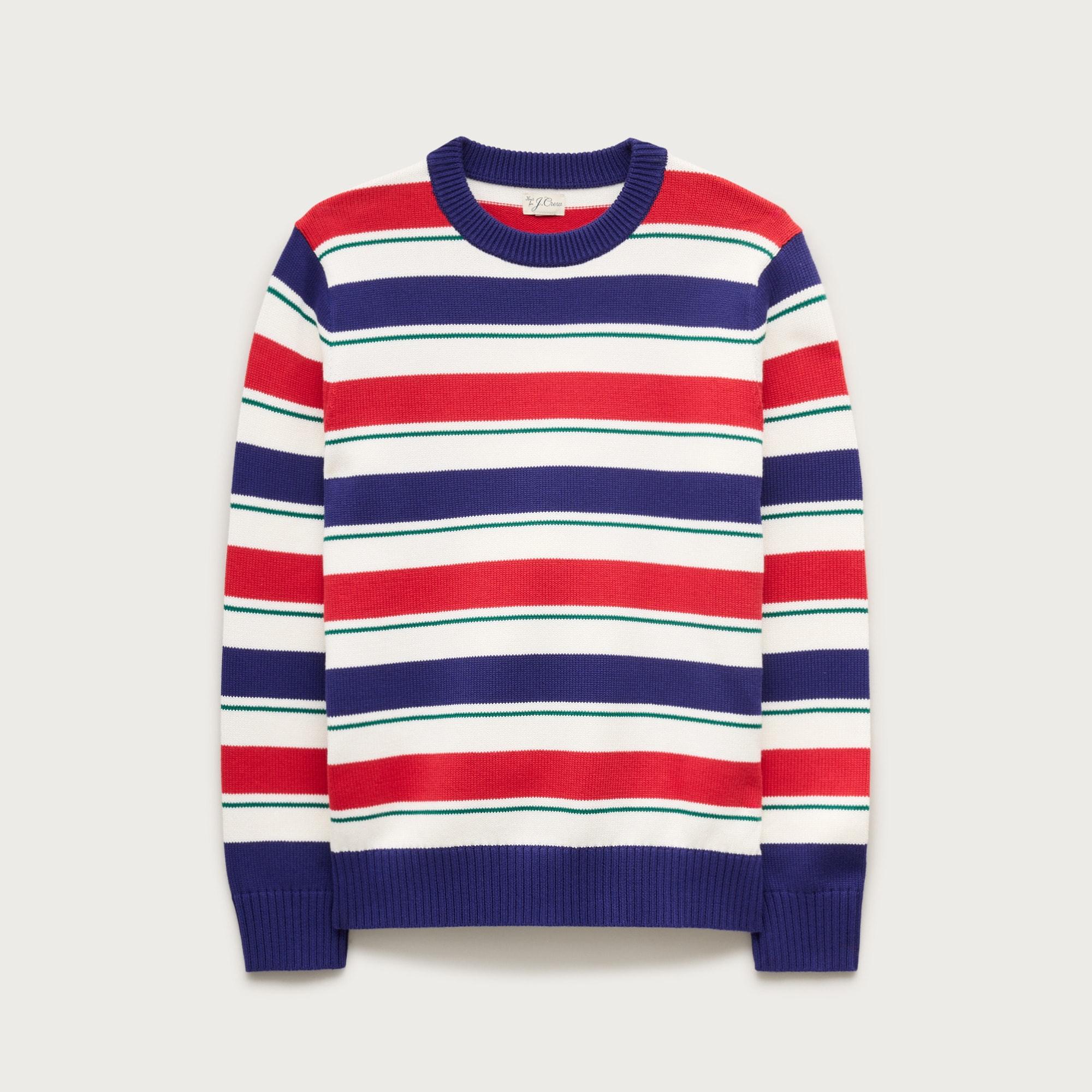 Heritage cotton sweater in stripe Product Image
