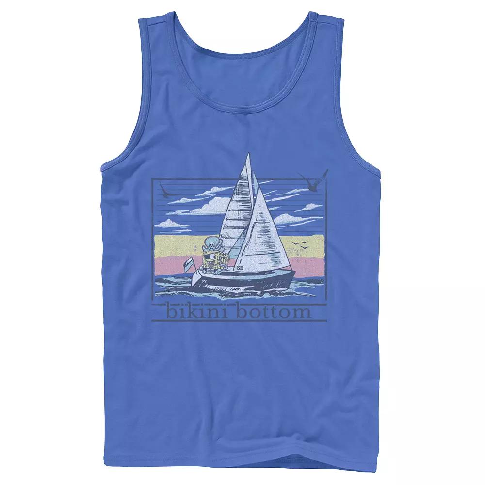 Men's Nickelodeon SpongBob SquarePants Sail Ship Tank Top,  Product Image