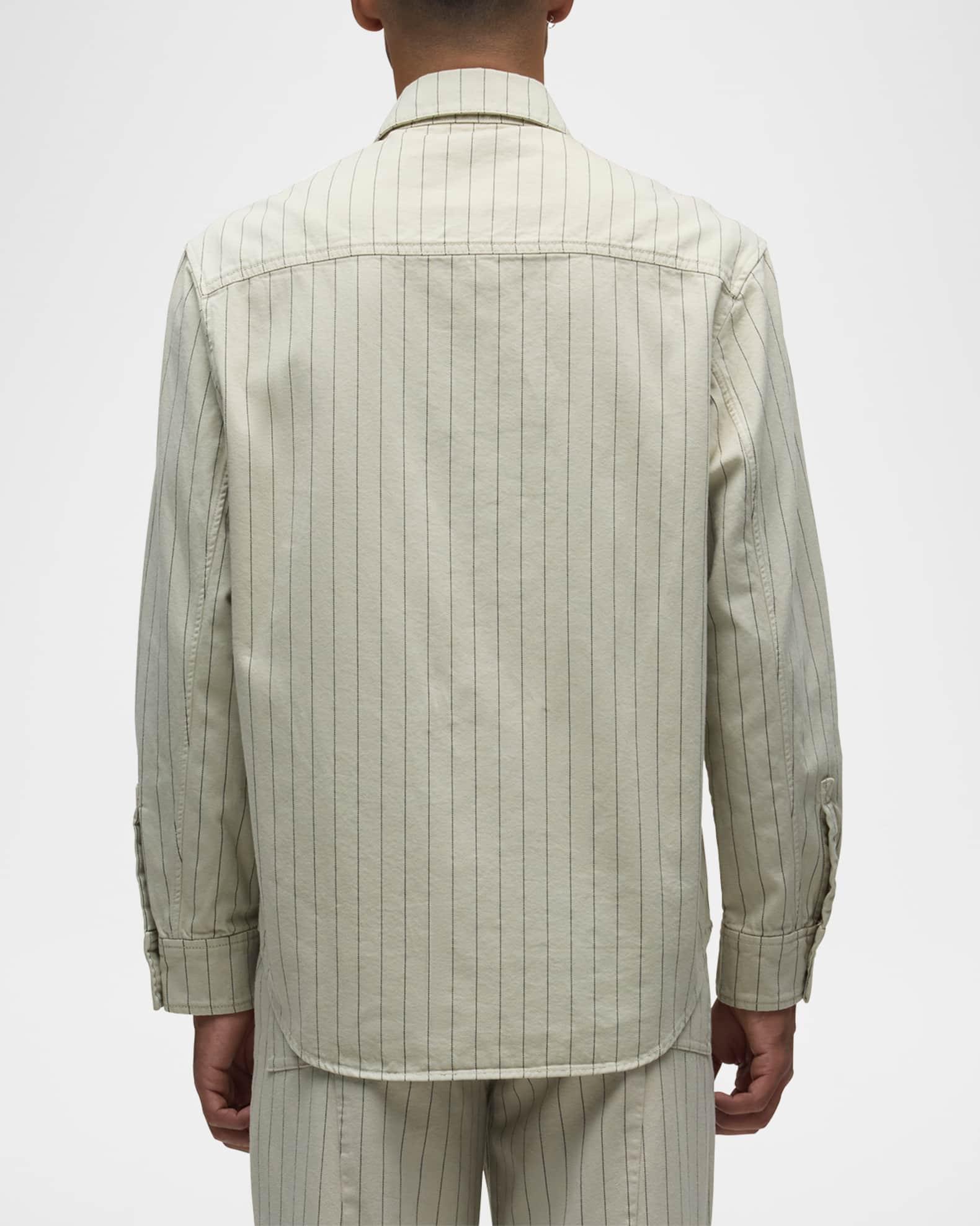 Mens Pinstriped Drawstring Pants Product Image