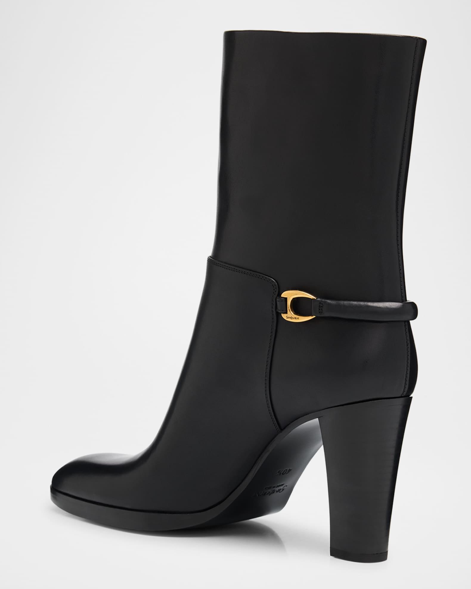 Sulpice Smooth Leather Booties Product Image