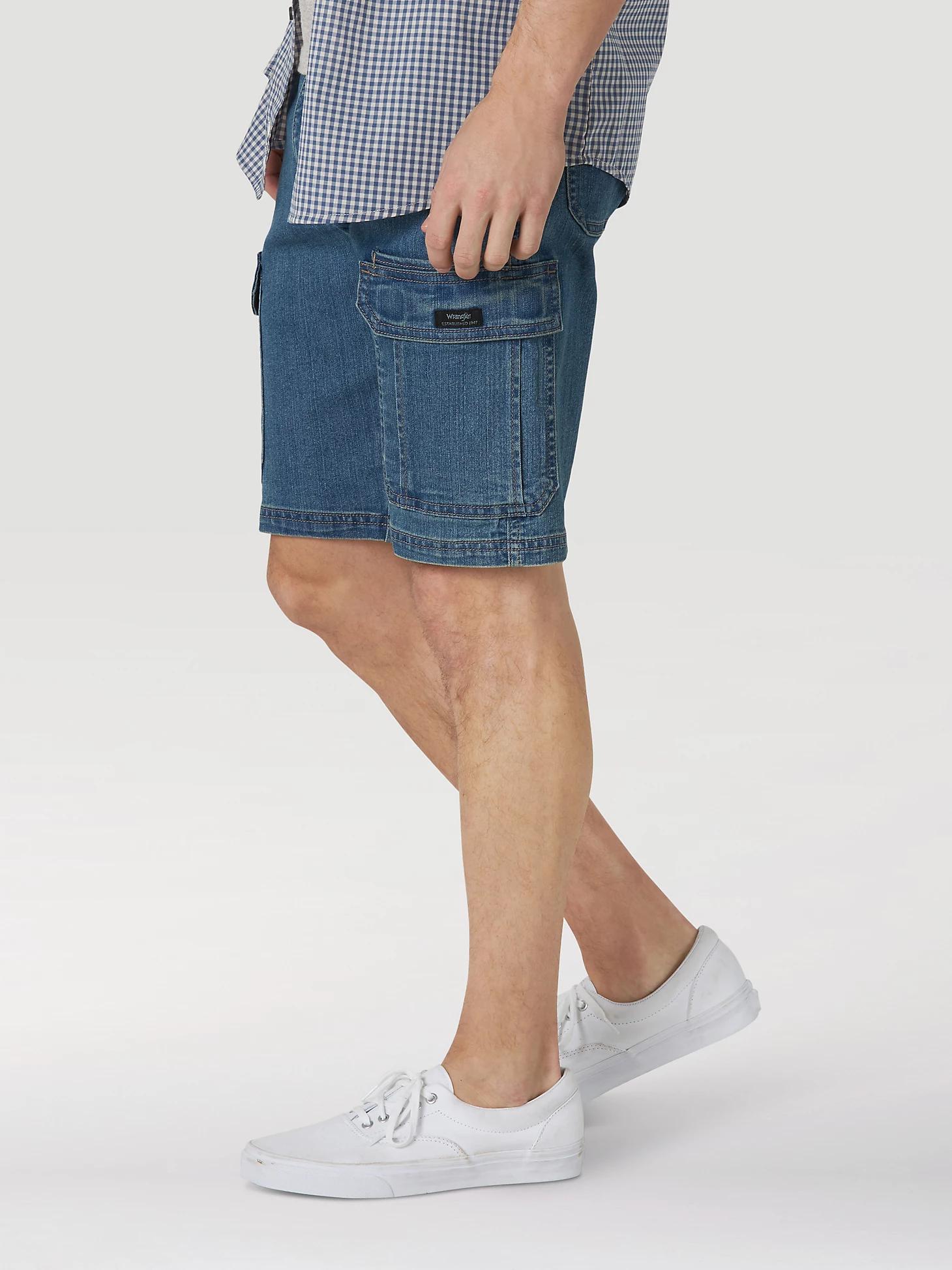 Wrangler® Men's Five Star Premium Denim Cargo Shorts | Men's SHORTS | Wrangler® Product Image