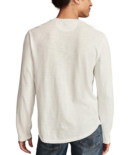 Lucky Brand Weekend Henley Neck Long Sleeve Slub Jersey T-Shirt Product Image