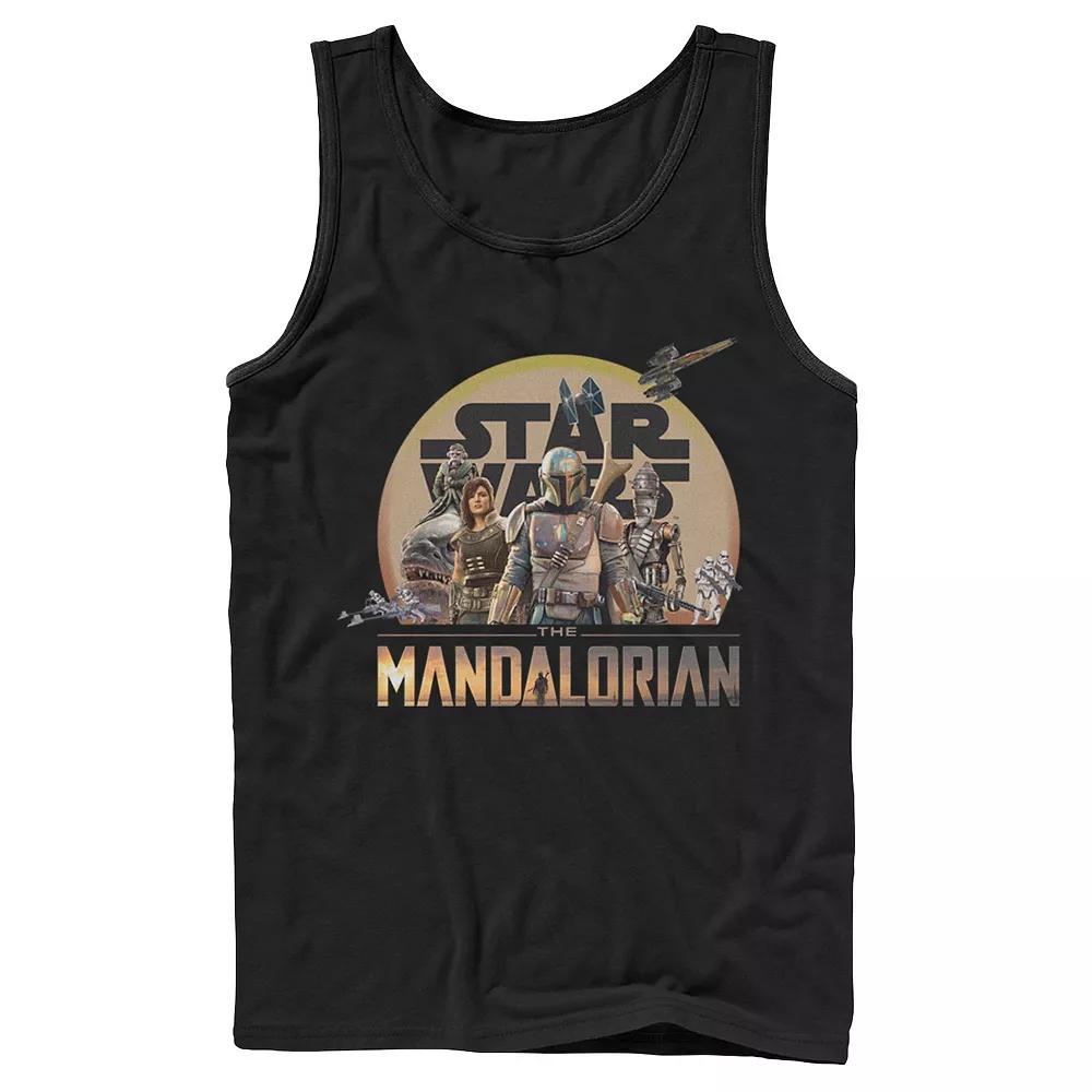 Men's Star Wars The Mandalorian Character Collage Tank Top,  Product Image