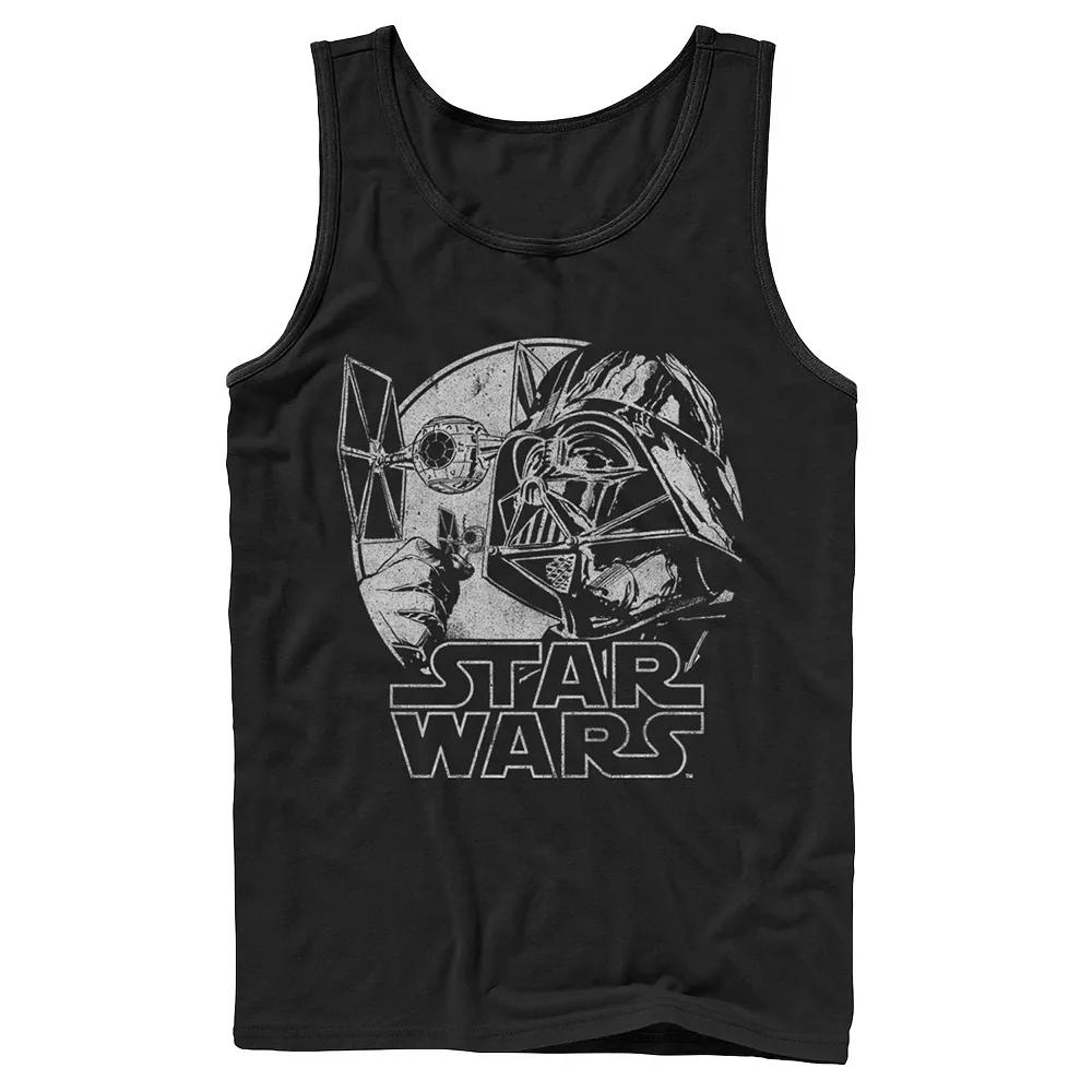 Men's Star Wars Darth Vader And Ships Tank Top,  Product Image
