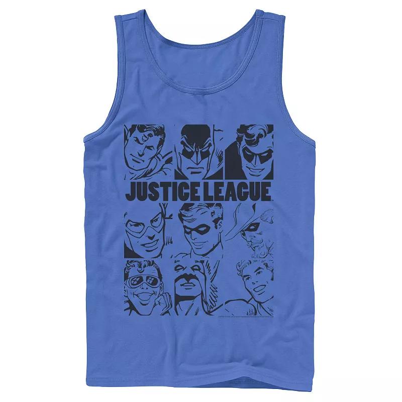 Men's DC Comics Justice League Group Shot Panel Poster Tank Top,  Product Image