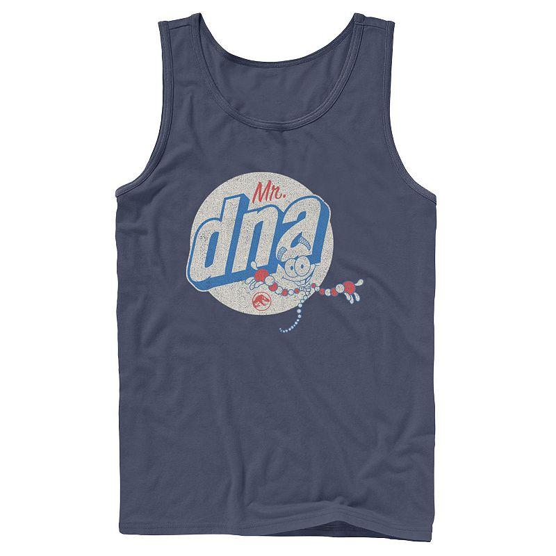Men's Jurassic World Vintage Mr. DNA Logo Tank Top,  Product Image