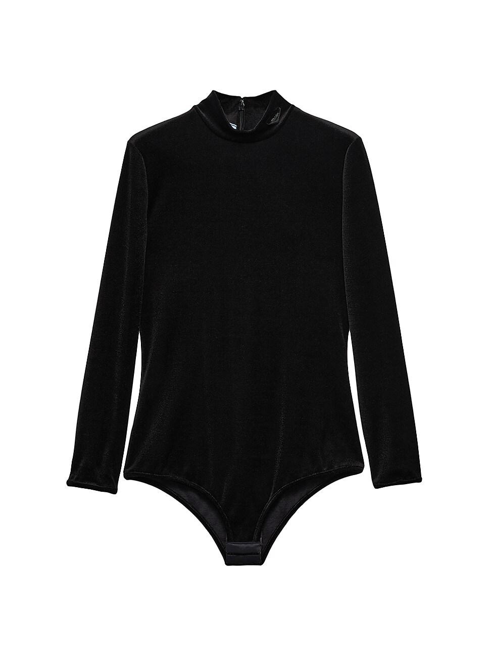 Womens Velvet Jersey Bodysuit Product Image
