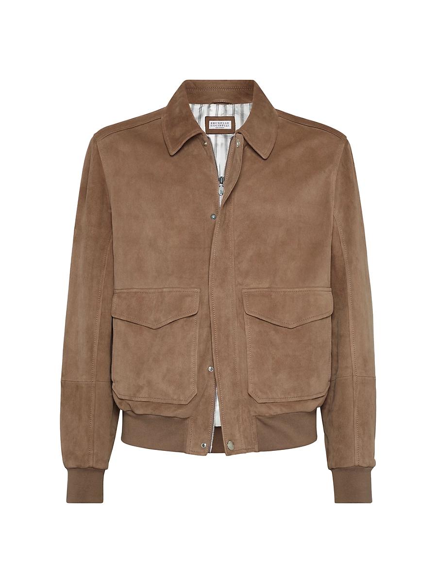 Mens Country Suede Aviator Jacket Product Image