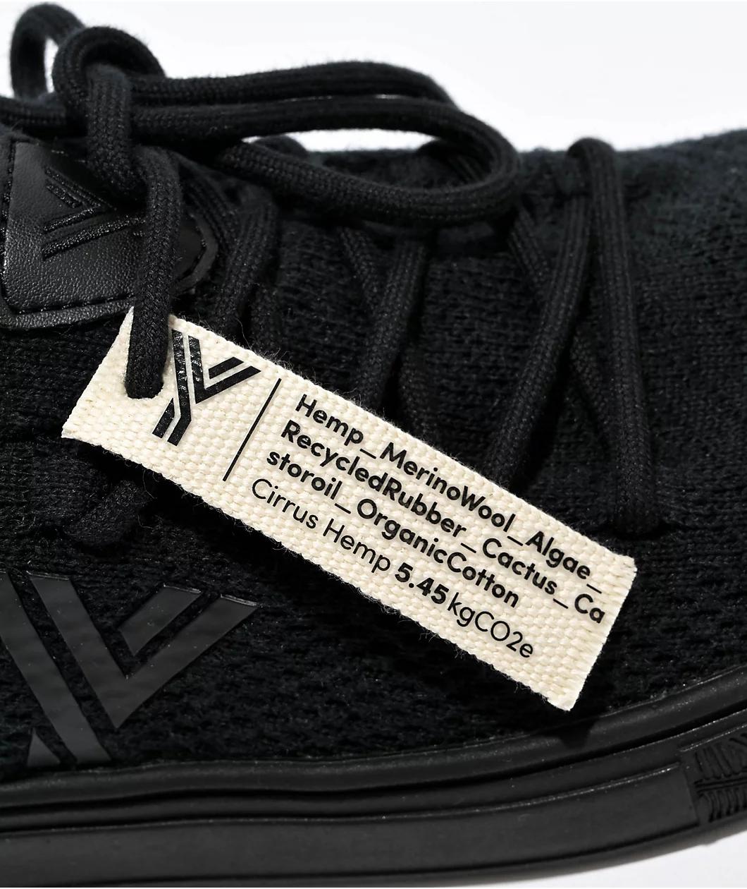 YY Nation Womens Cirrus Hemp Black Shoes Product Image