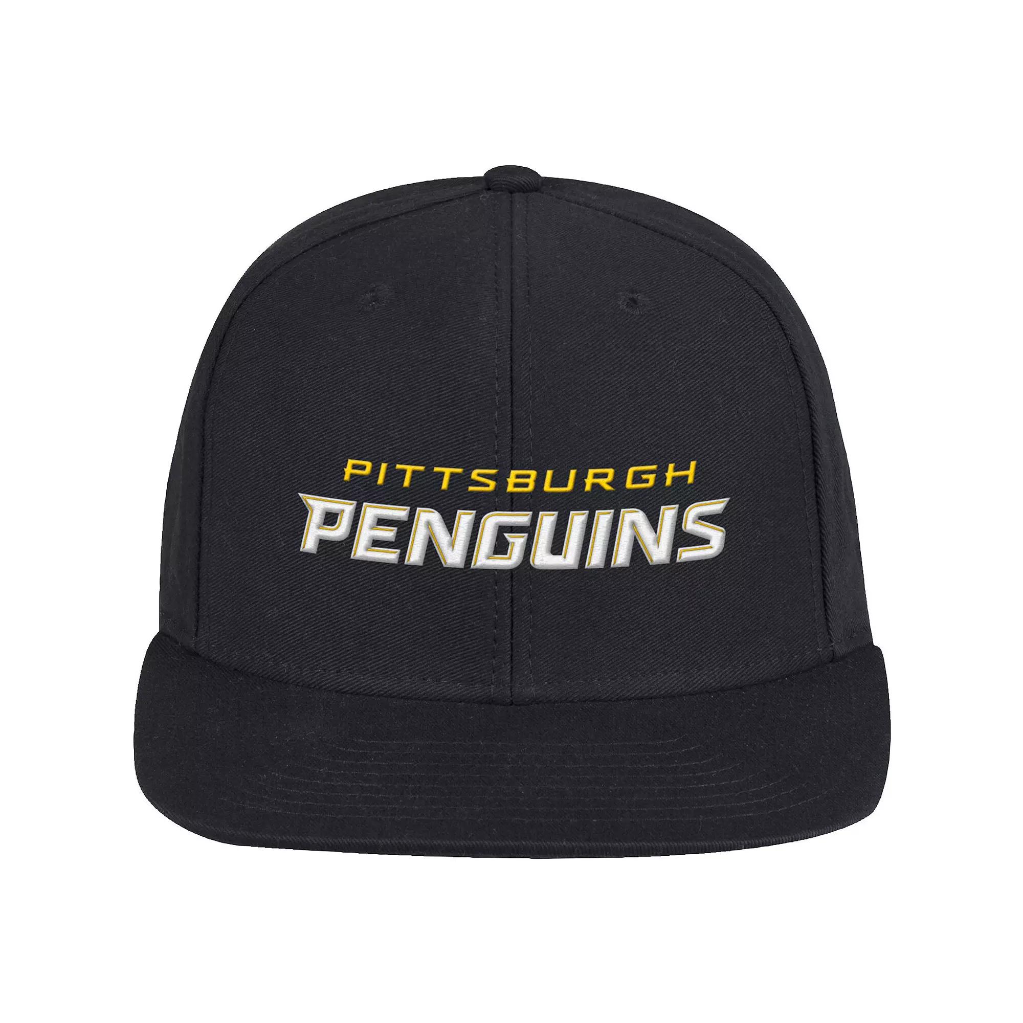 Men's adidas Black Pittsburgh Penguins Snapback Hat Product Image