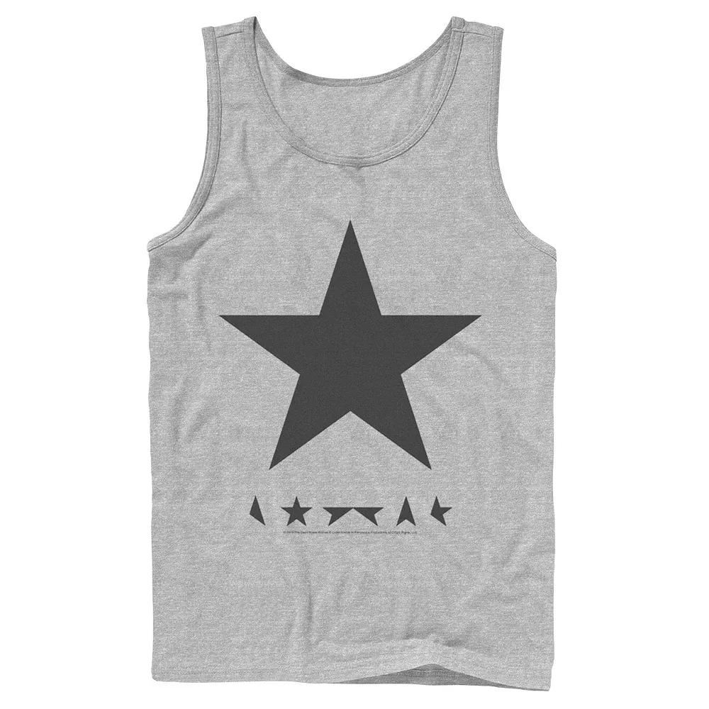 Men's David Bowie Black Star Album Cover Tank Top,  Product Image