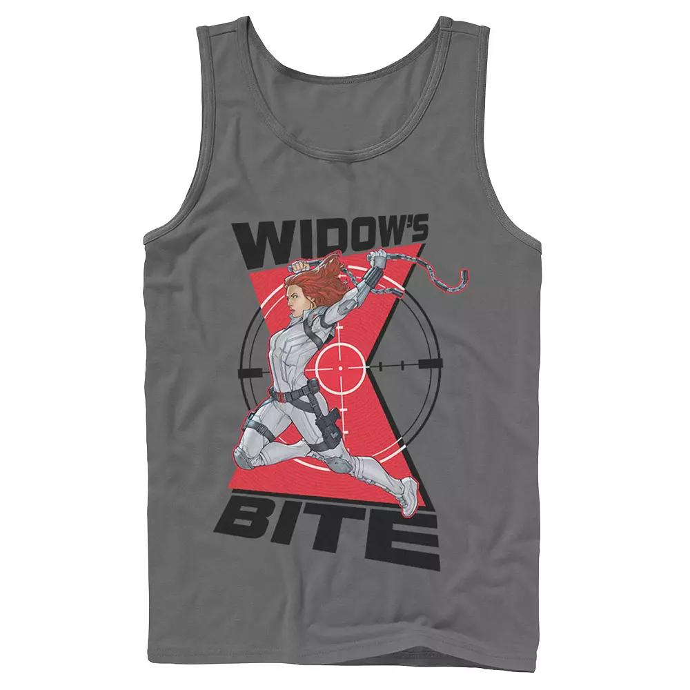 Men's Marvel Black Widow Animated Action Pose Tank Top,  Product Image