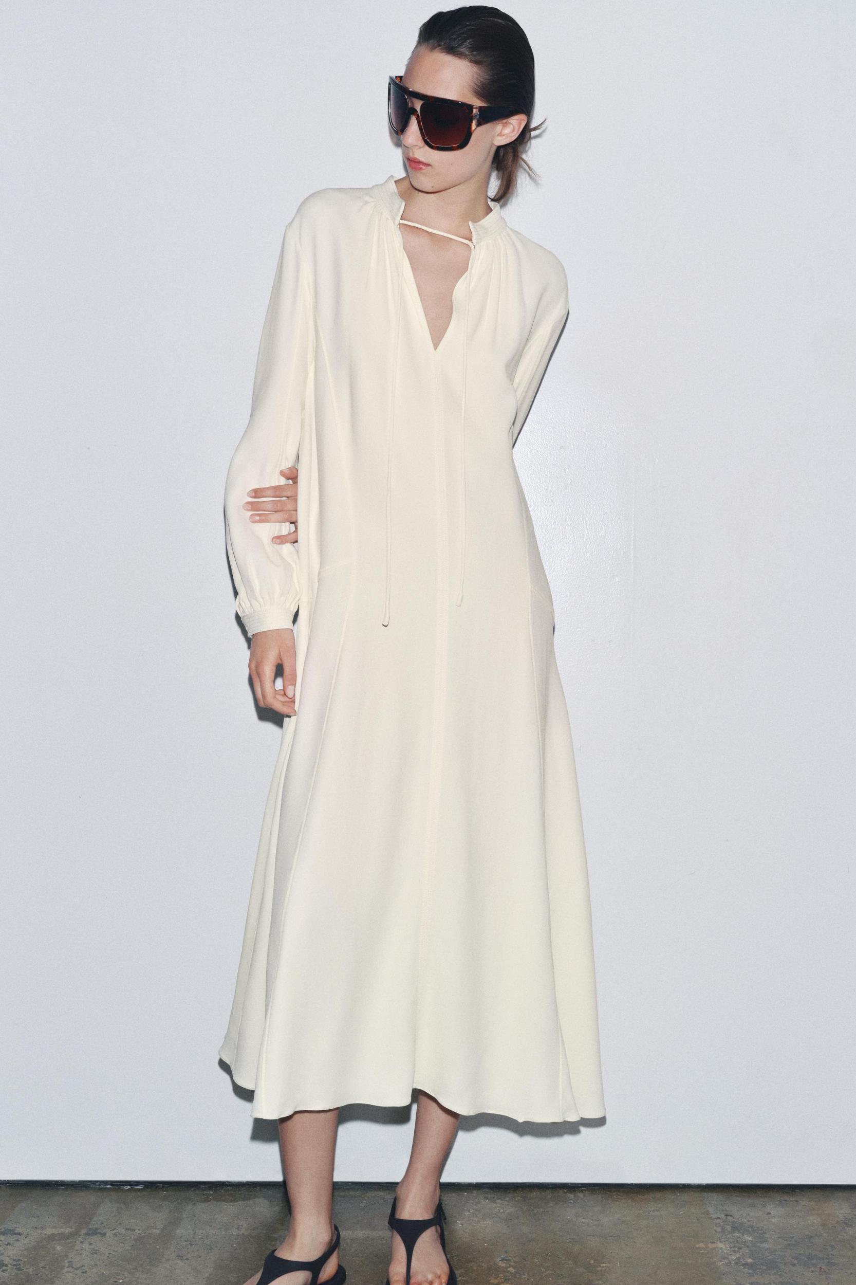 ZW COLLECTION DRESS WITH TIES Product Image