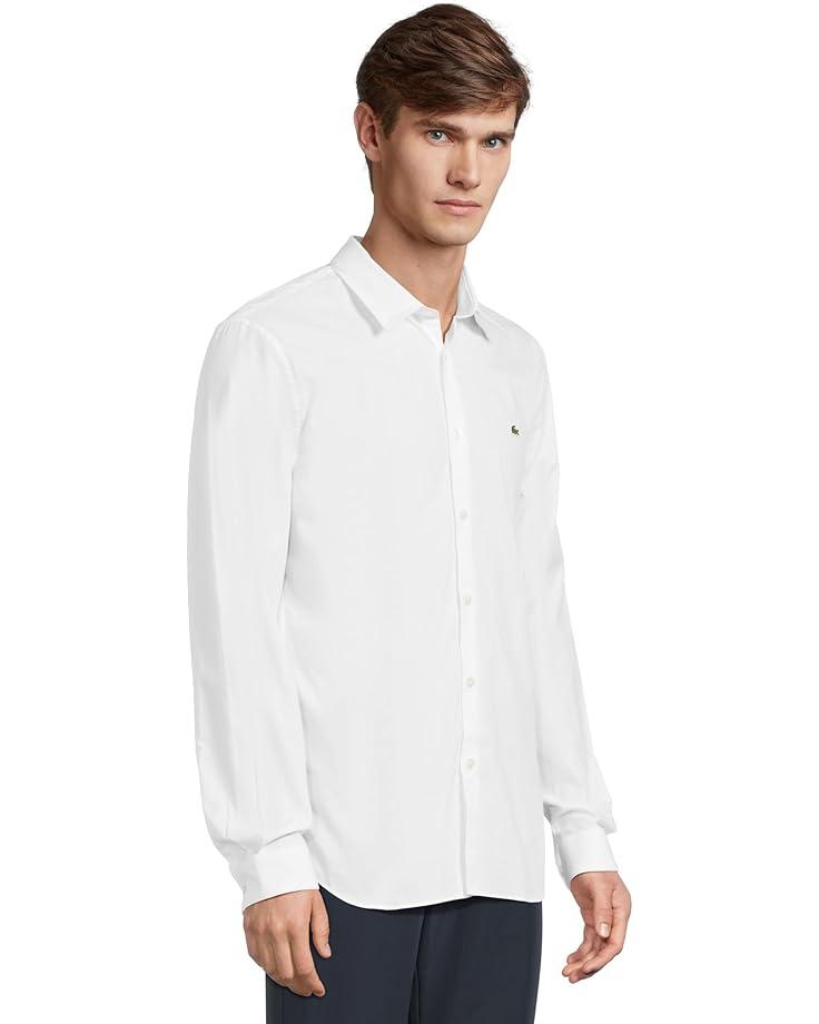 Men's Lacoste Slim Fit Stretch Cotton Poplin Shirt Product Image