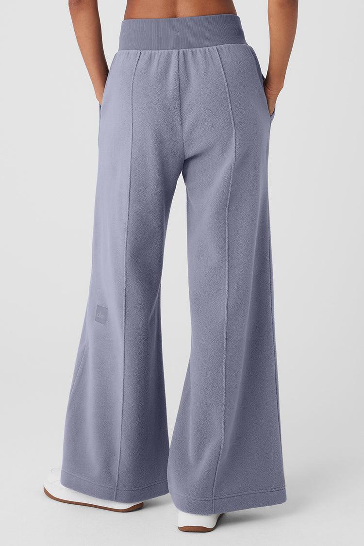 Polar Fleece High-Waist Snowdrift Wide Leg Pant - Fog Product Image