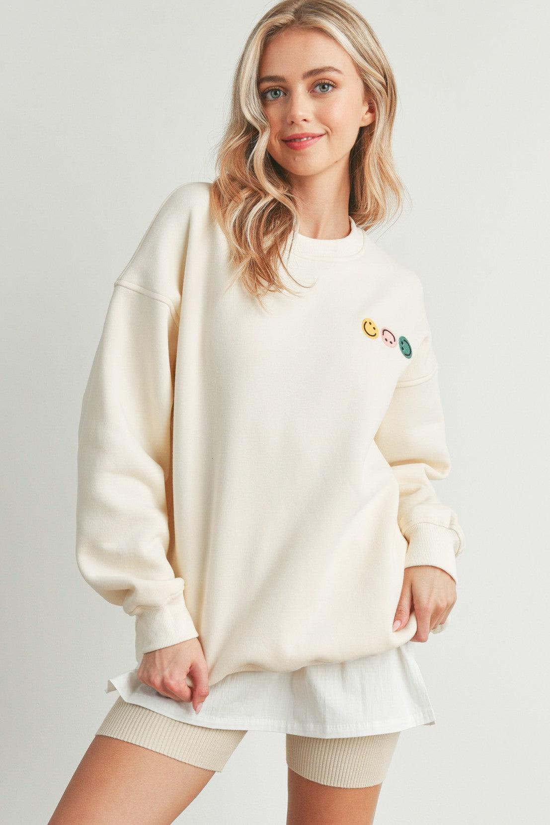 Smiley Face Sweatshirt Product Image