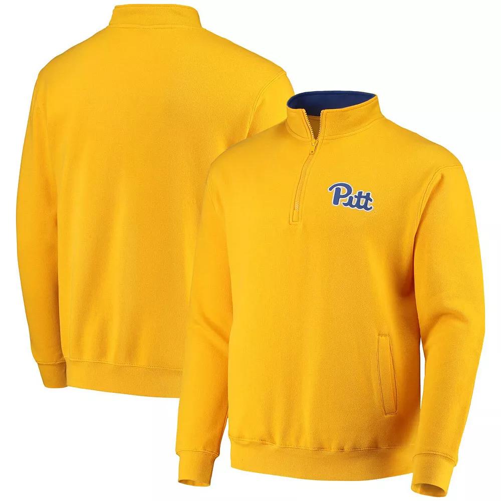 Men's Colosseum Gold Pitt Panthers Tortugas Logo Quarter-Zip Jacket,  Product Image